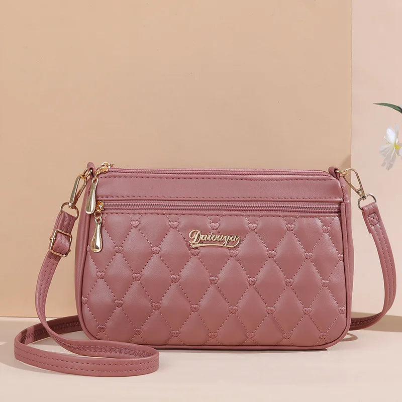 Multi-Pocket PU Satchel Bag