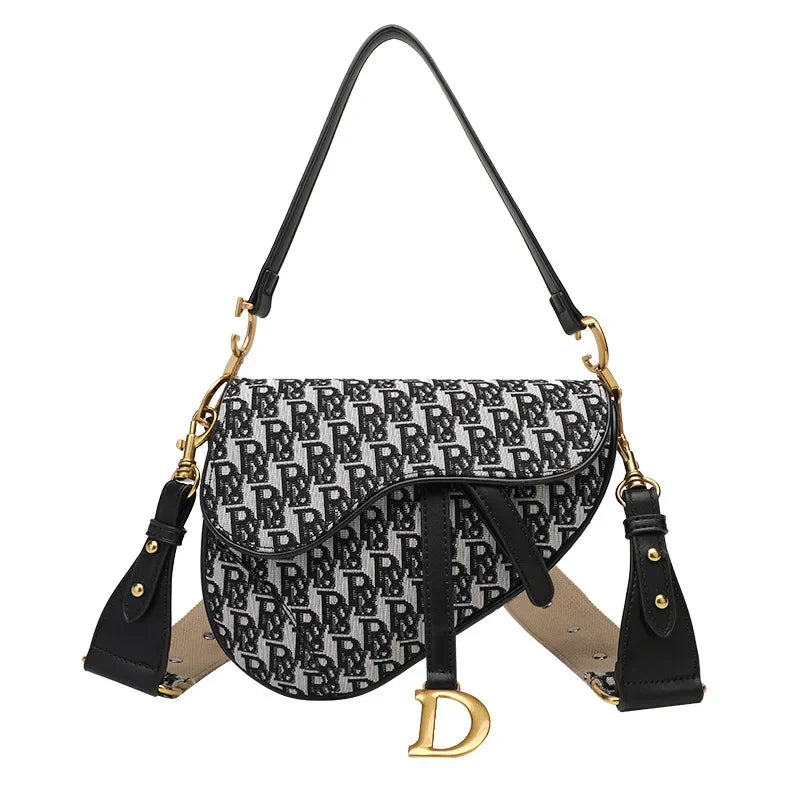 Microfiber Baguette Shoulder Handbag