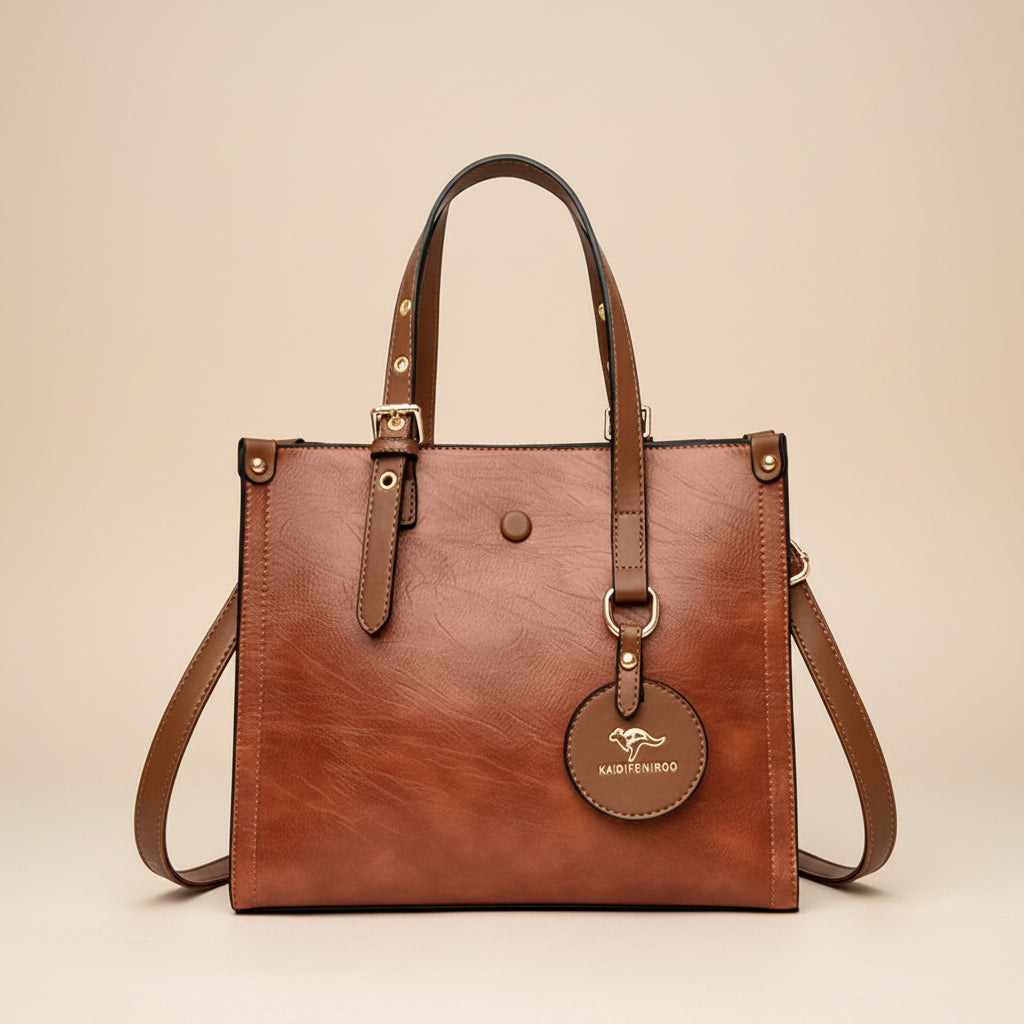 Vintage Split Leather Tote