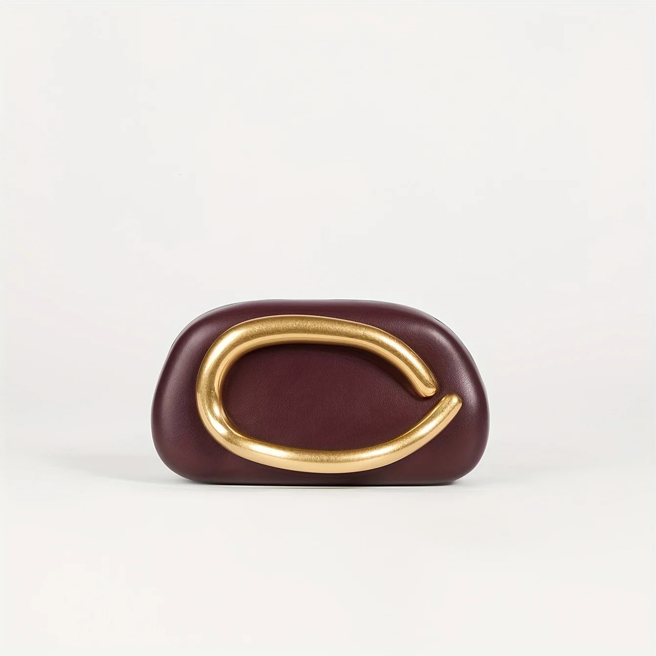Aubrey Microfiber Leather Clutch - Sleek Party Handbag