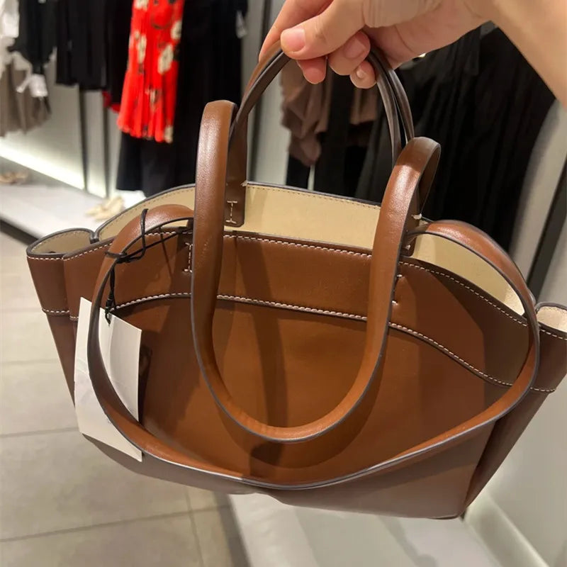 Microfiber Convertible Crossbody Tote Bag