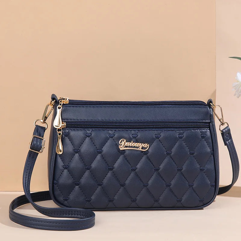 Multi-Pocket PU Satchel Bag