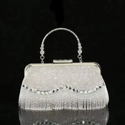Carmen Vintage Minaudiere Clutch - Diamond Polyester Evening Bag