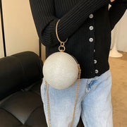 Melanie Permanently Metallic Circular Messenger Bag - Chemical-Free Handbag