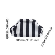 Bailey Striped Cotton Knitted Clutch - FU JIAN Province Handbag