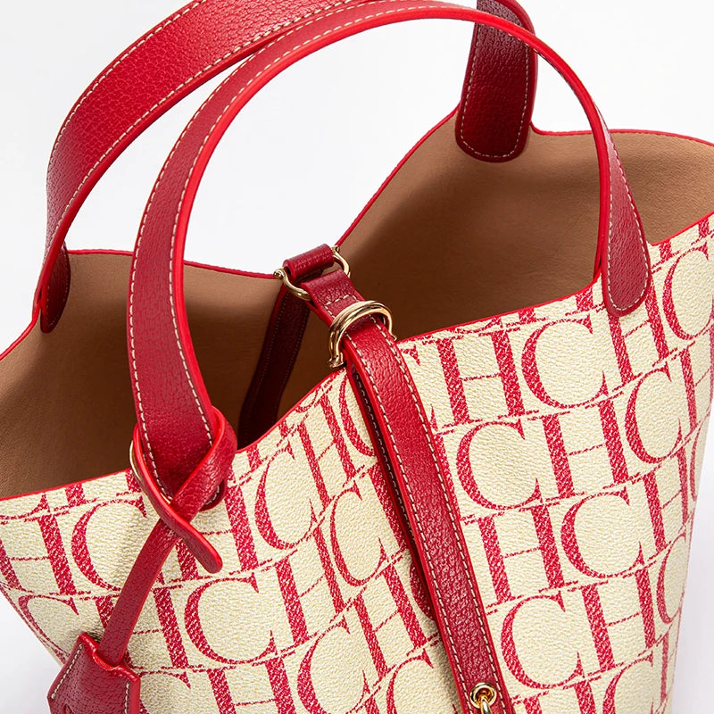 Sequined Letter Pattern Tote Bag