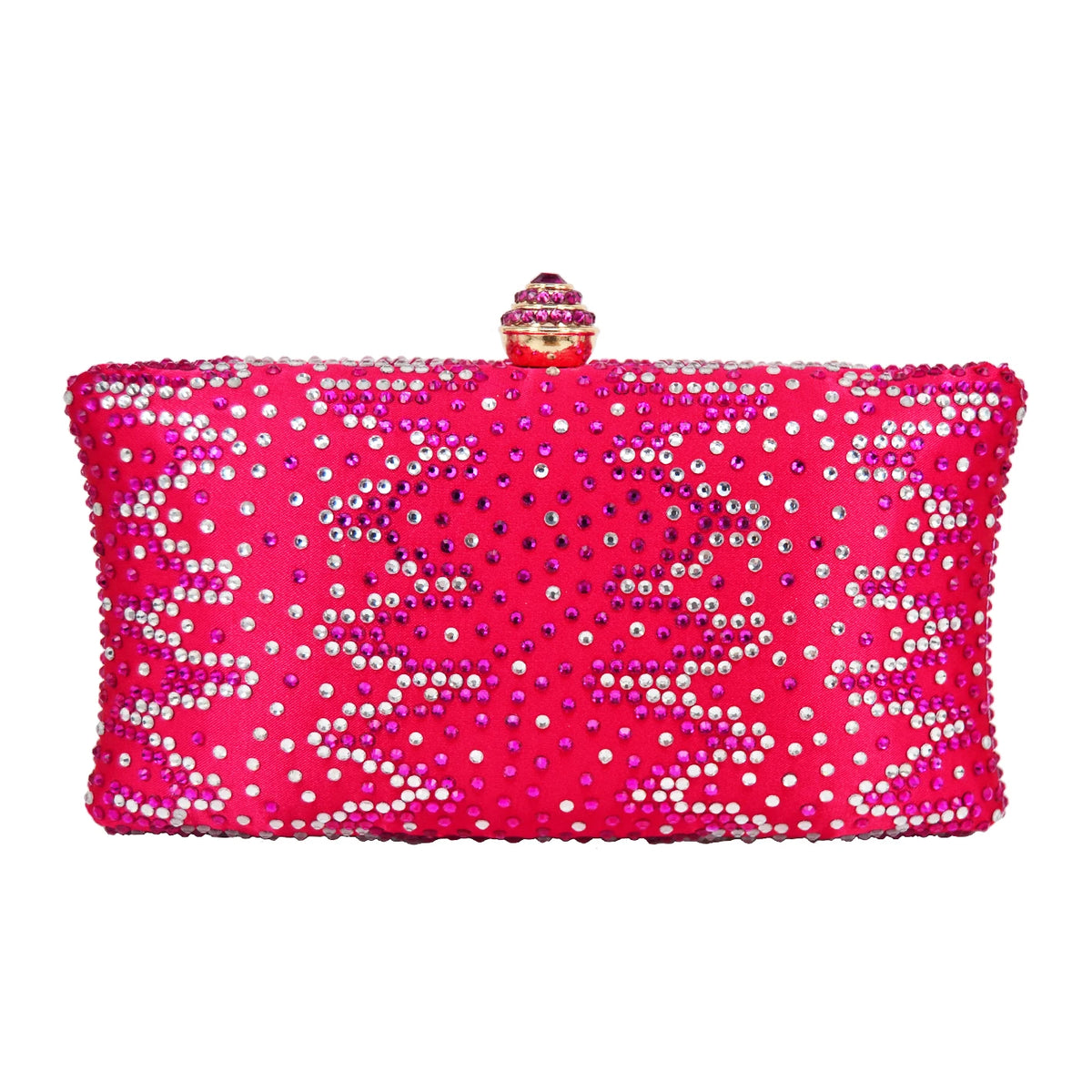 Diamond Embellished Evening Clutch Bag