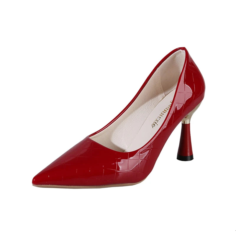 Plaid Classic Casual High Heels - XINGDIKU Platform Pumps