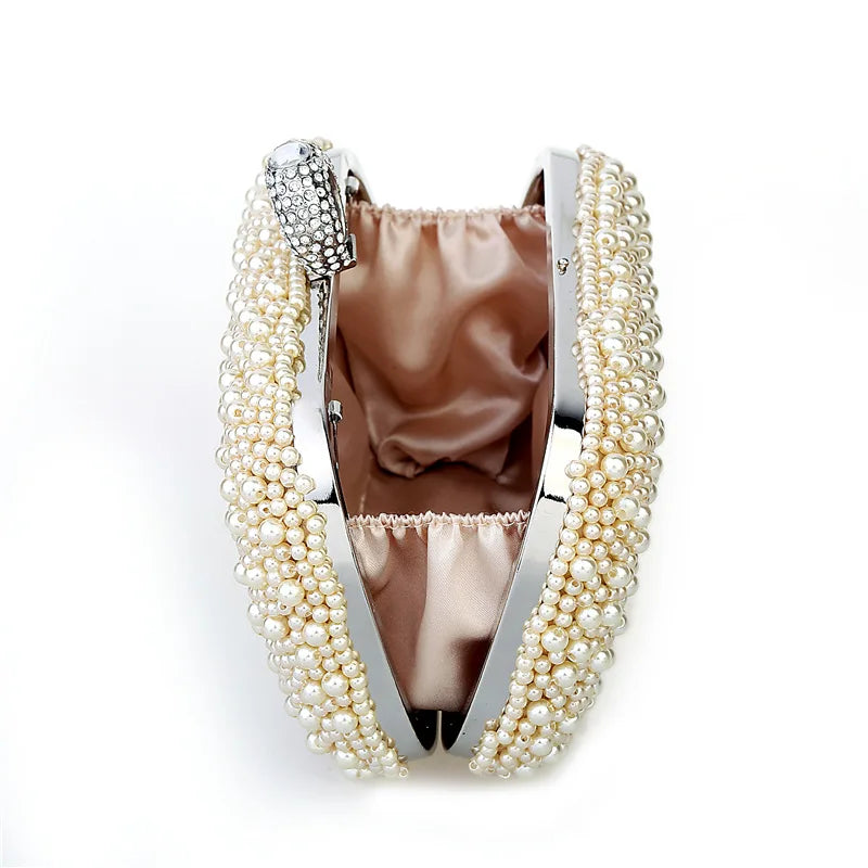 Beaded Diamond Evening Satchel