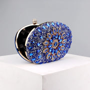 Daphne Denim Circular Bag - GLOIG Floral Sequin Evening Clutch