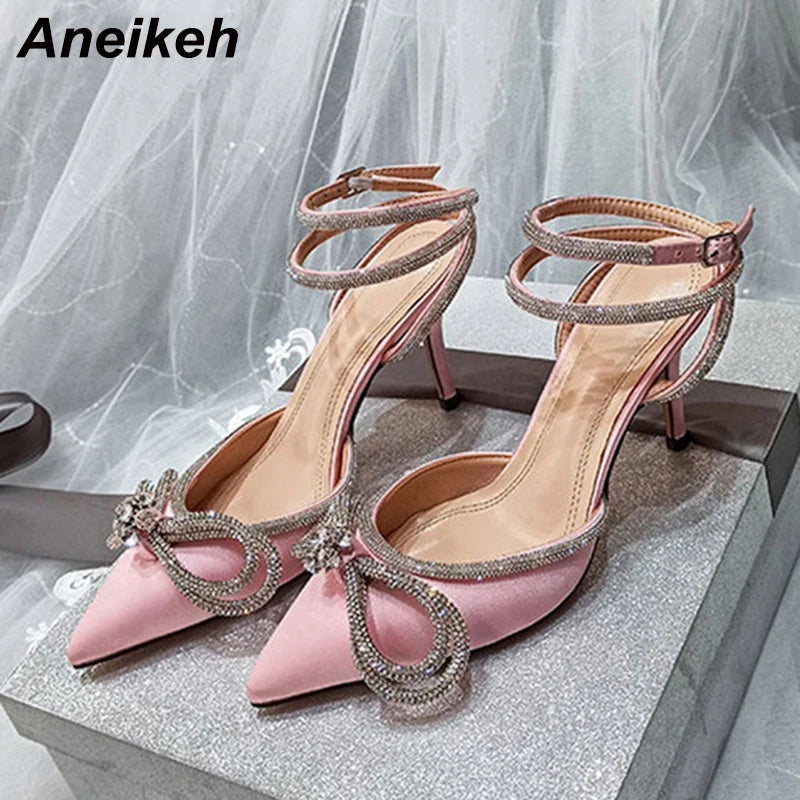 Crystal Butterfly Knot Heels