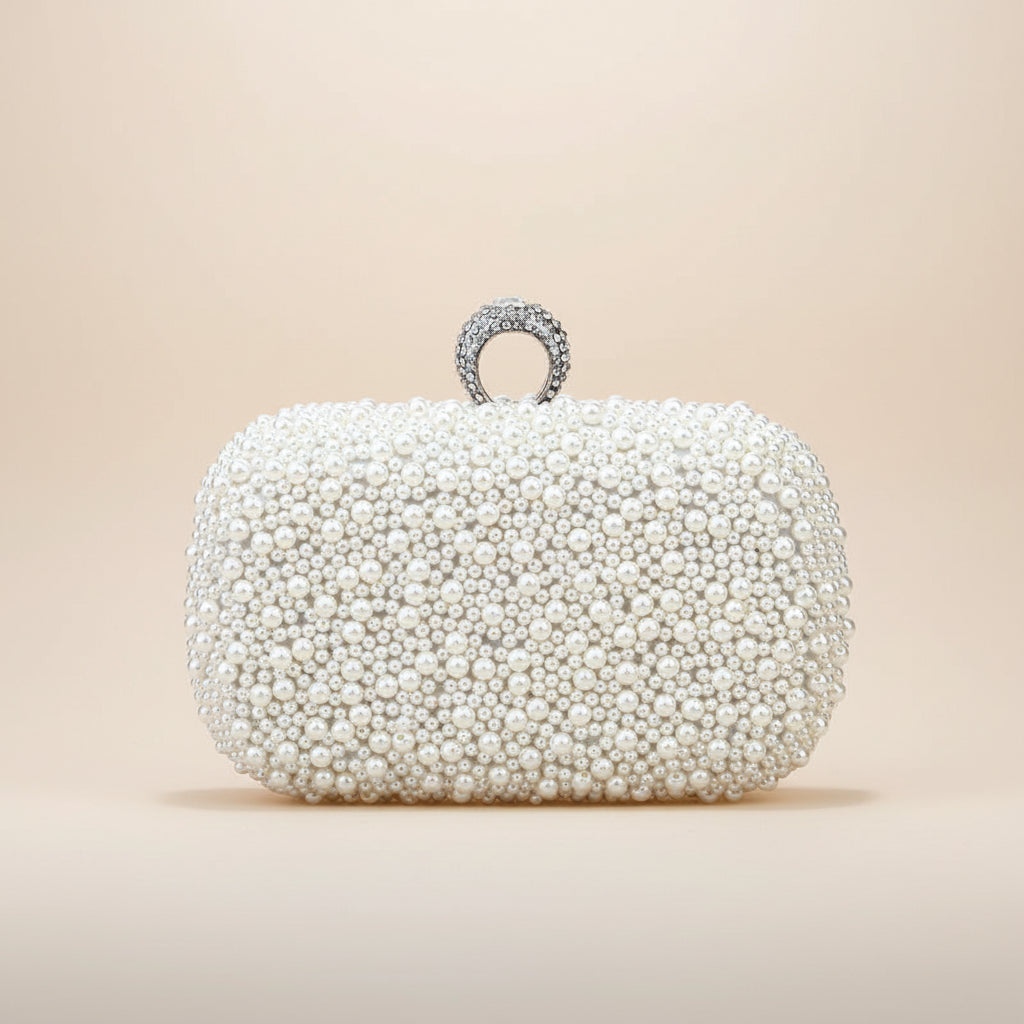 Beaded Diamond Evening Satchel