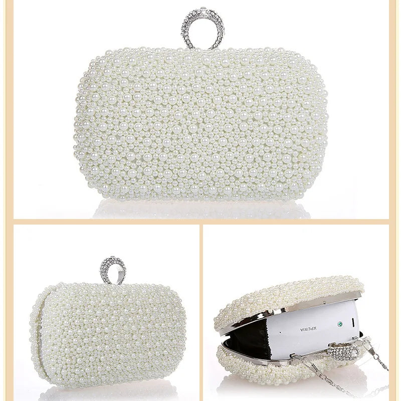 Beaded Diamond Evening Satchel