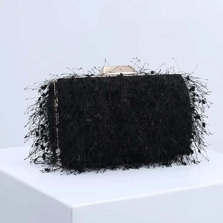 Janice Tassel Satchel - Chemical-Free Hard Shell Evening Bag