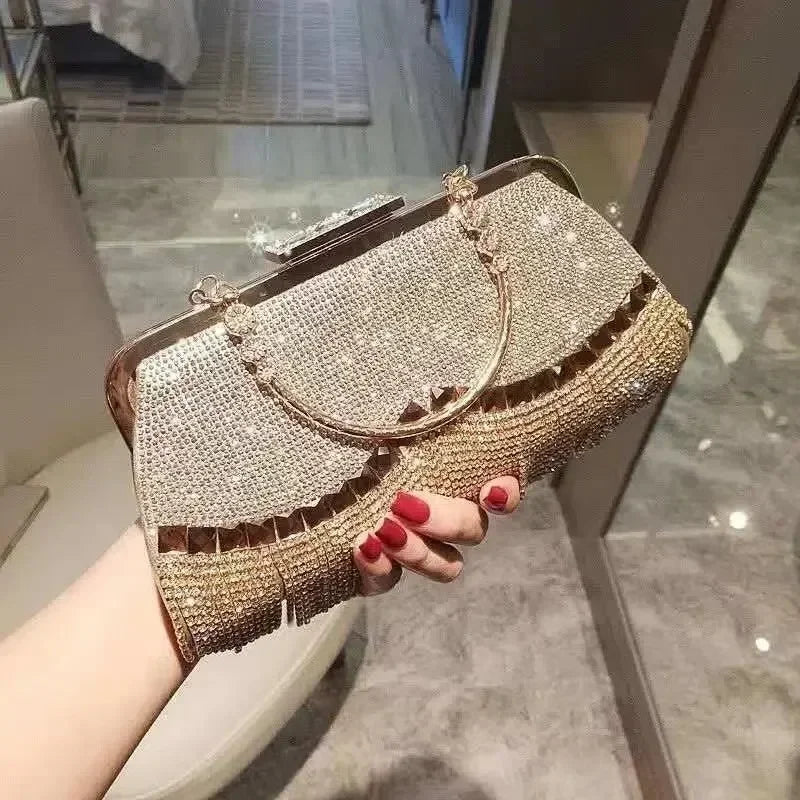 Diamond Vintage Minaudiere Clutch Bag