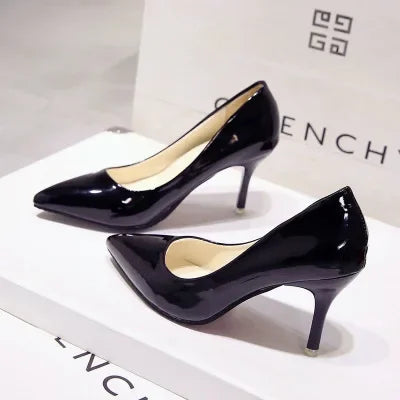 Animal Print Platform Heel Pumps