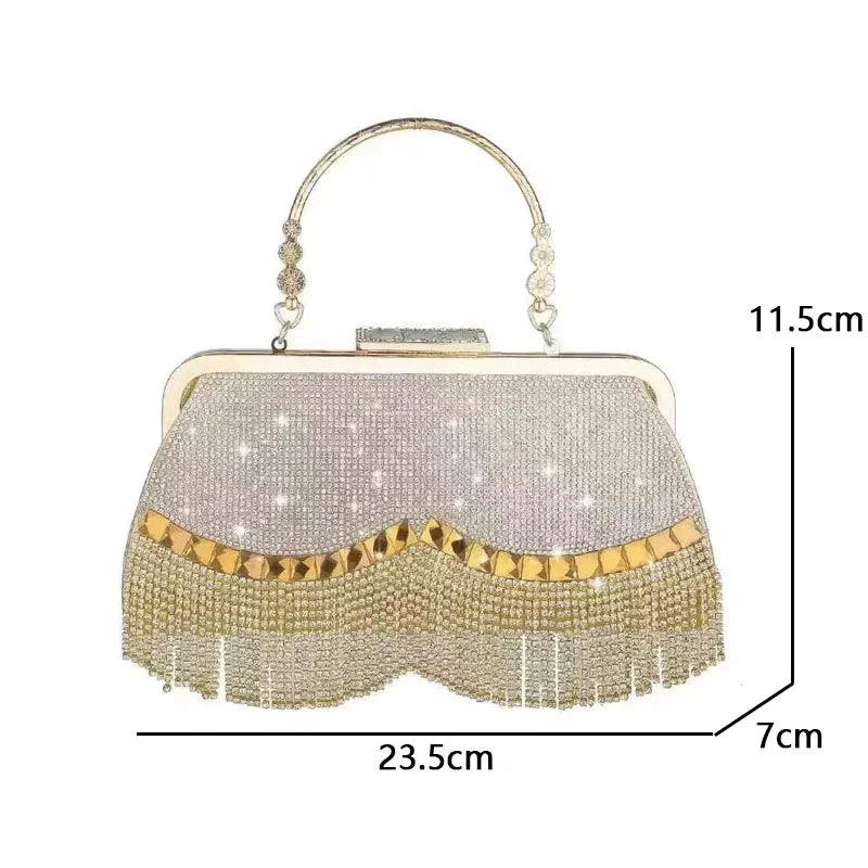 Diamond Vintage Minaudiere Clutch Bag