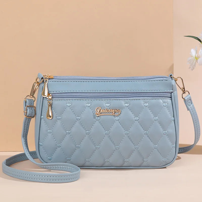 Multi-Pocket PU Satchel Bag