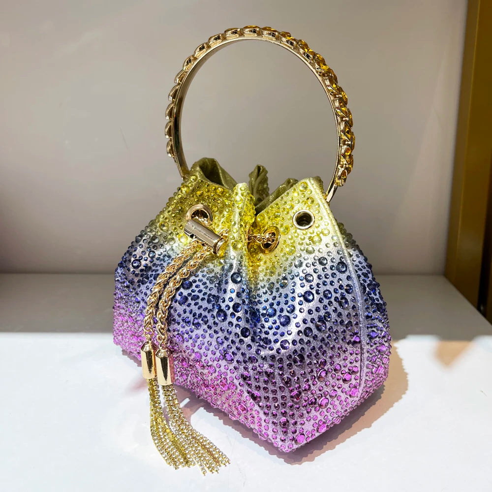 Colorful PU Structured Handbag