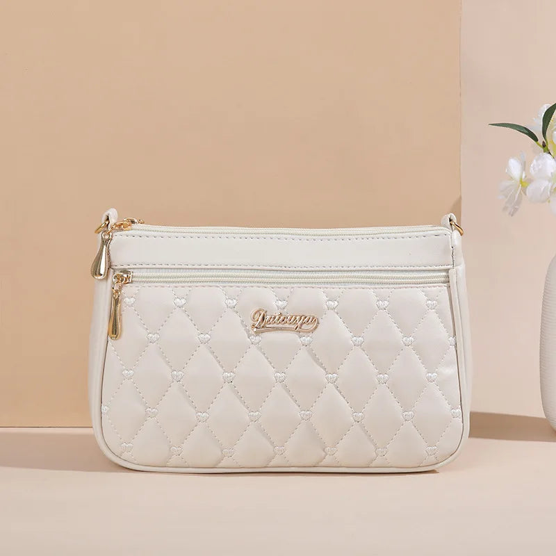 Multi-Pocket PU Satchel Bag