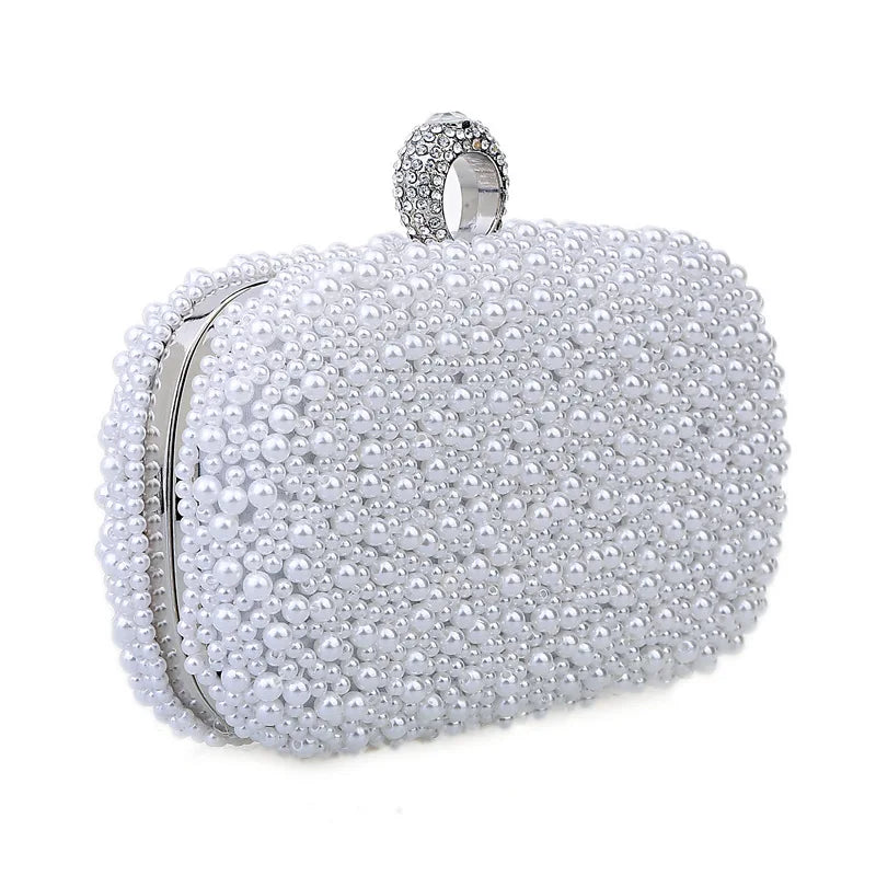 Beaded Diamond Evening Satchel