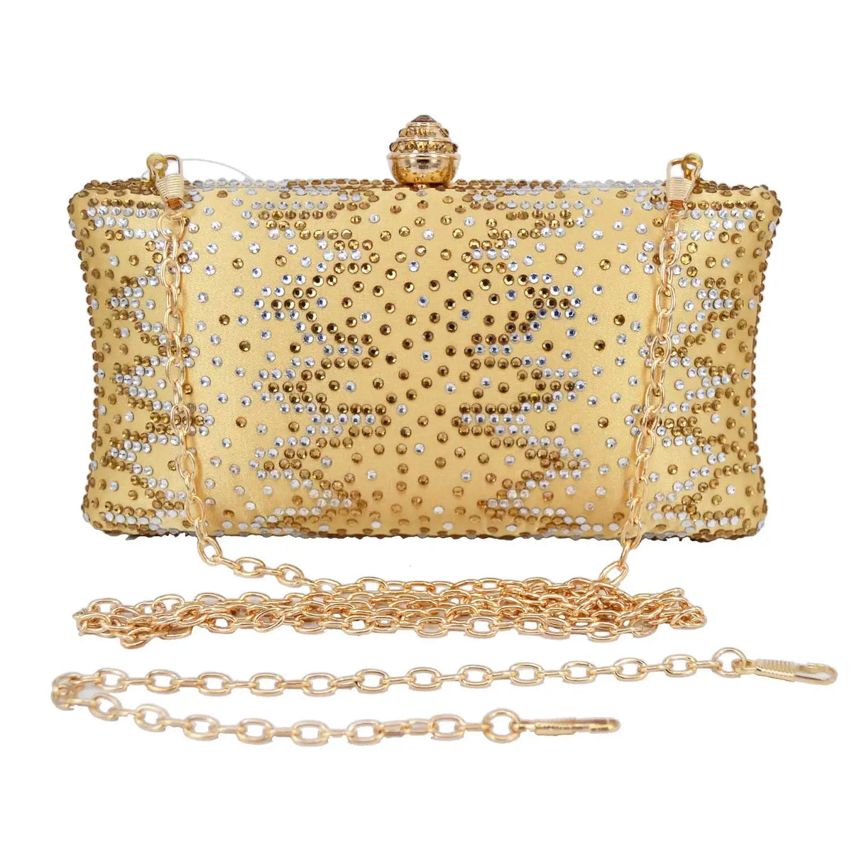 Diamond Embellished Evening Clutch Bag