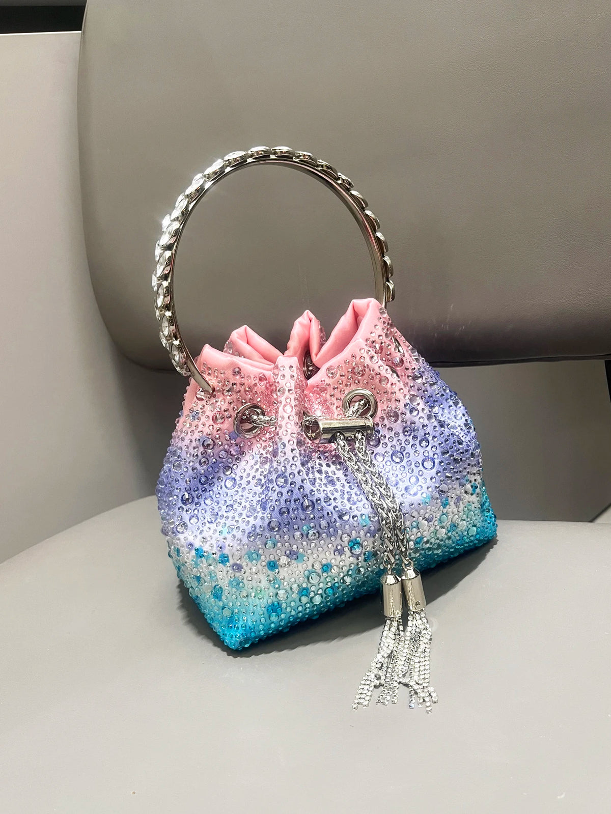 Colorful PU Structured Handbag