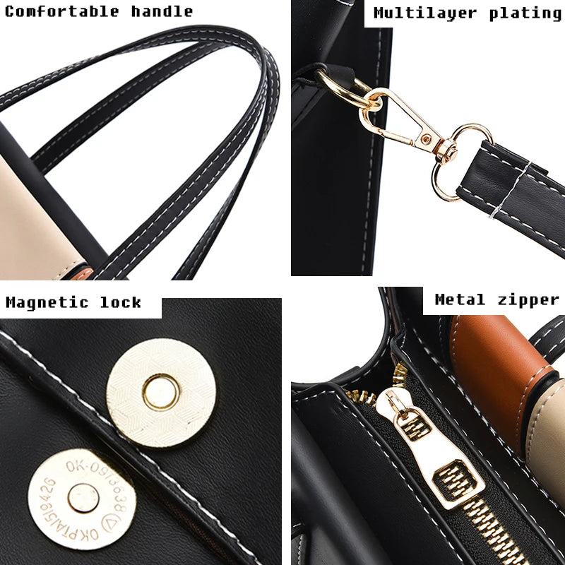 Spacious Organiser Tote Handbag