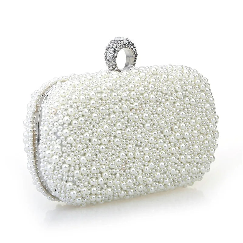 Beaded Diamond Evening Satchel