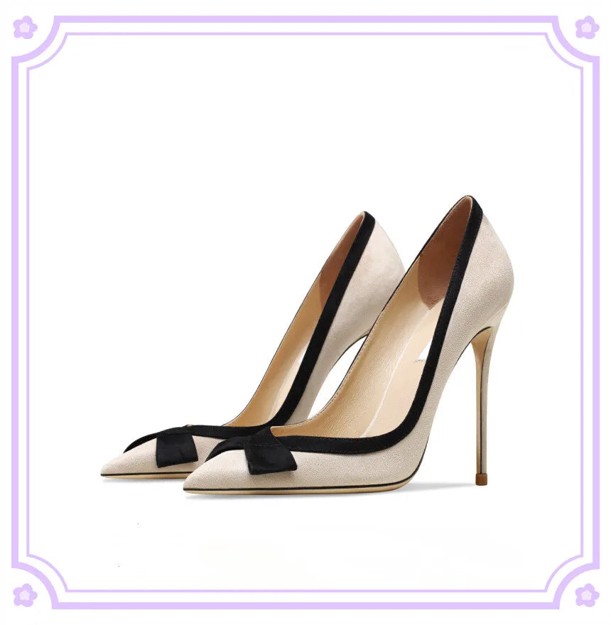 Bowknot Pointed Toe Heels