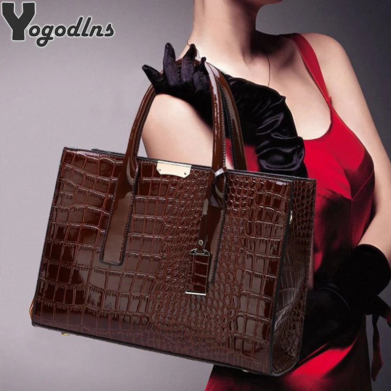 Functional PU Satchel Handbag