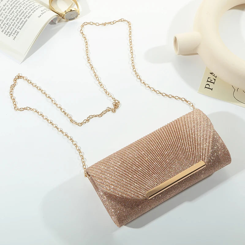 Sequined Envelope Party Clutch