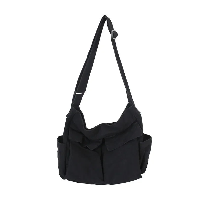 Spacious Canvas Shoulder Tote