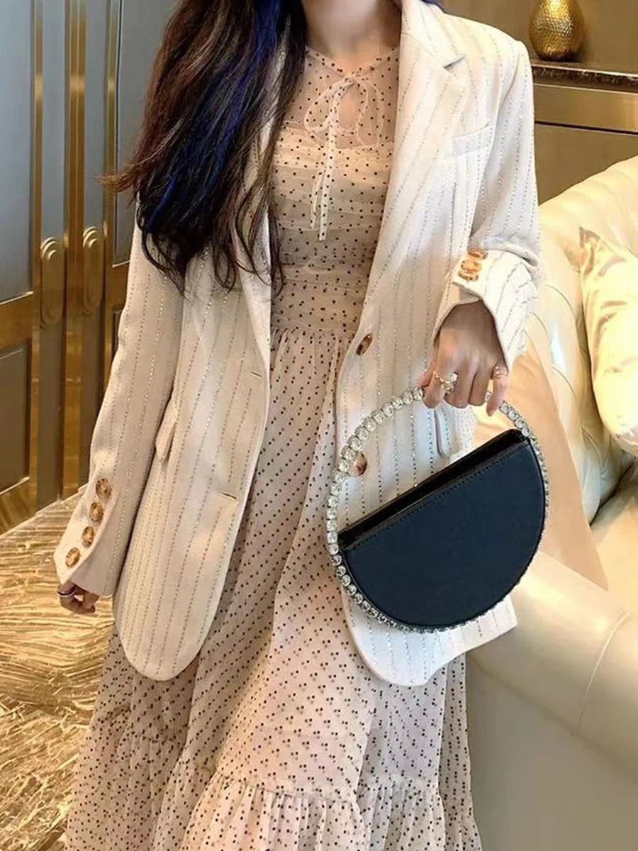 Circular Patent Leather Handbag
