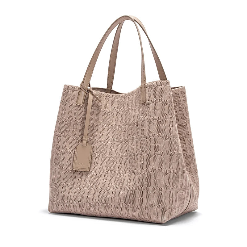 Cotton Bucket Shoulder Handbag