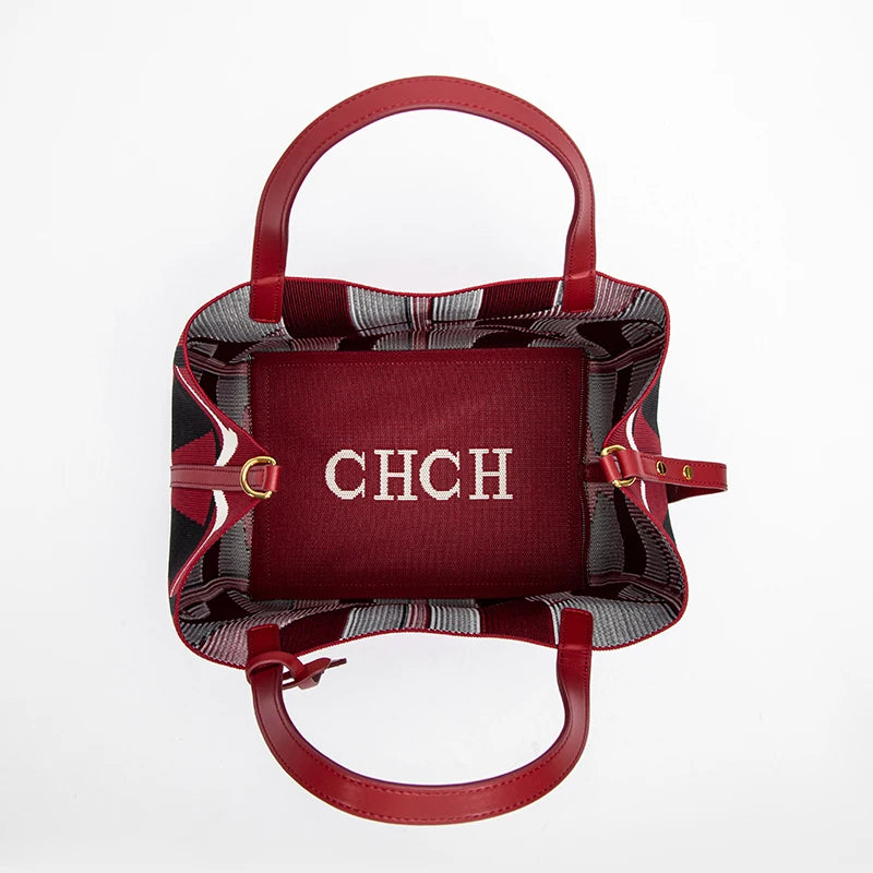 Cotton Bucket Shoulder Handbag