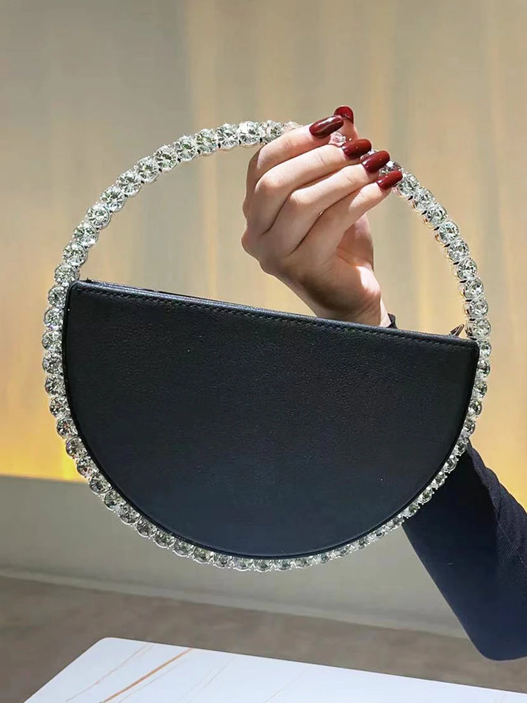 Darla Patent Leather Circular Bag - Guangdong Crafted Evening Bag