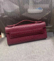 Viviane Ostrich PU Tote - Elegant Multi-Compartment Handbag