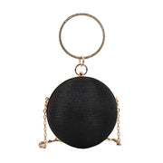 Melanie Permanently Metallic Circular Messenger Bag - Chemical-Free Handbag