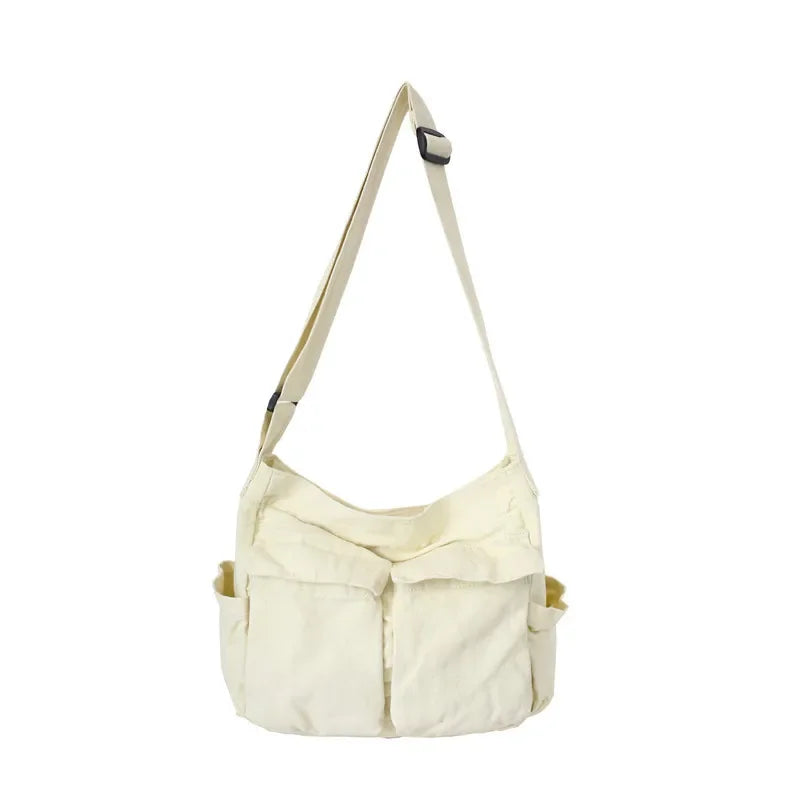Spacious Canvas Shoulder Tote