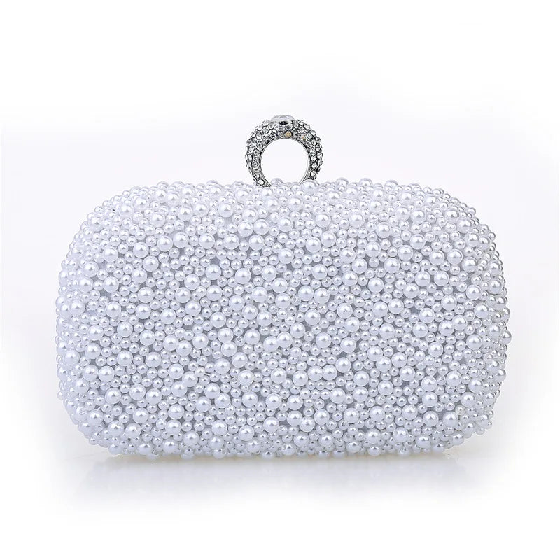 Beaded Diamond Evening Satchel