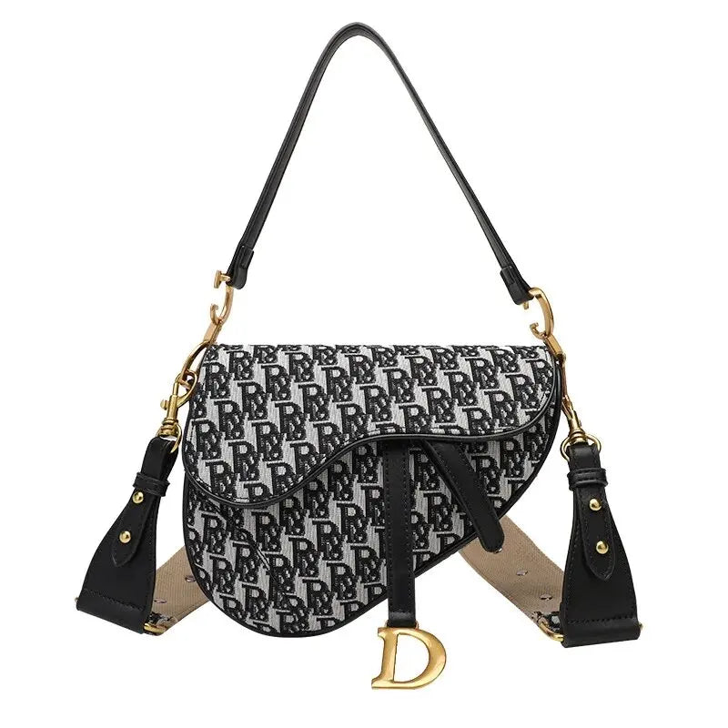 Microfiber Baguette Shoulder Handbag