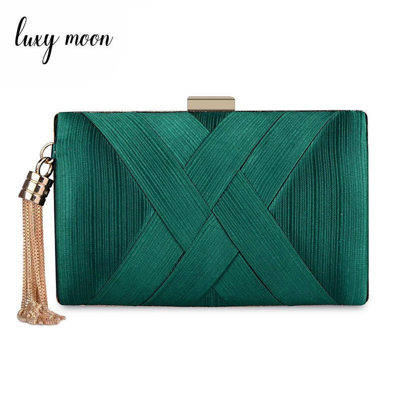 Tassel Chain Evening Clutch