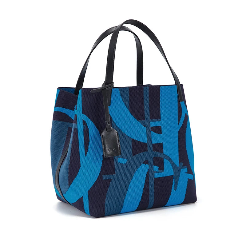 Cotton Bucket Shoulder Handbag