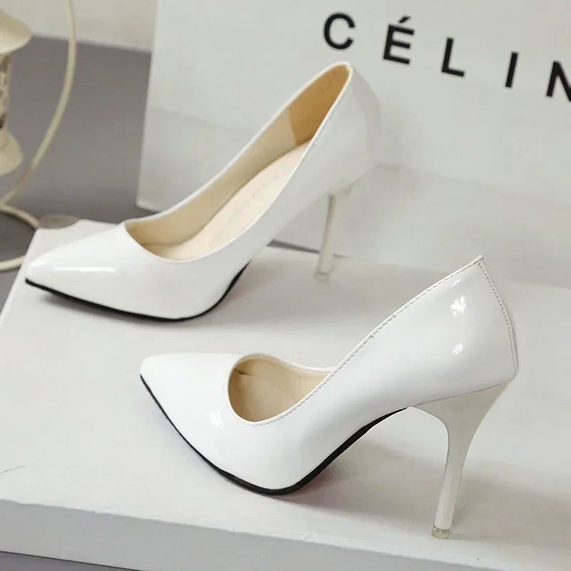 Animal Print Platform Heel Pumps