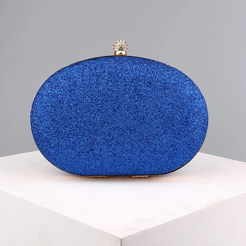 Floral Sequin Circular Clutch