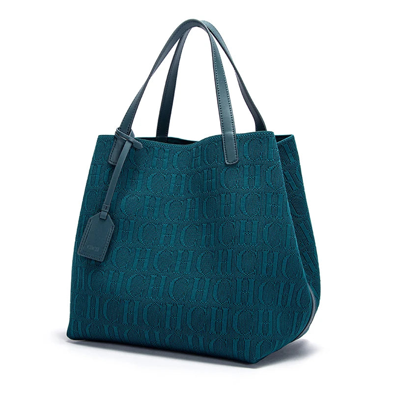 Cotton Bucket Shoulder Handbag