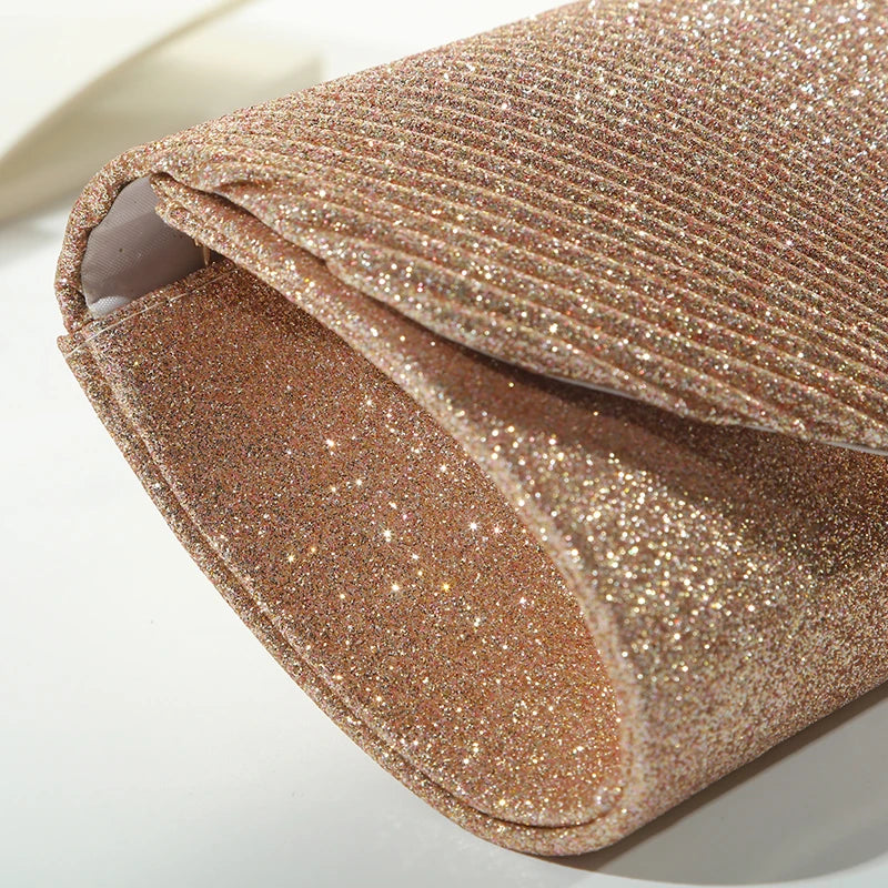 Sequined Envelope Party Clutch
