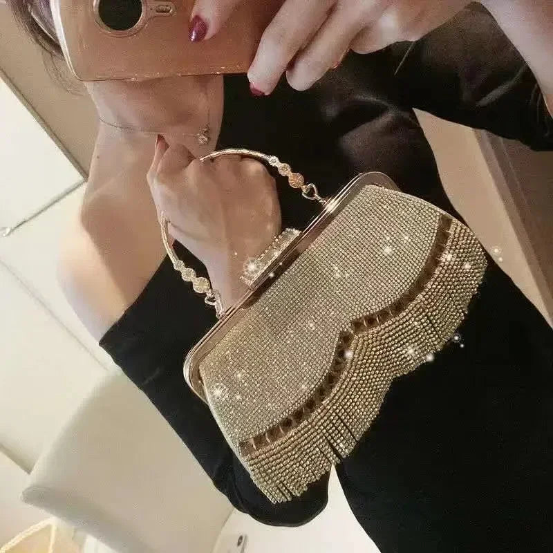 Diamond Vintage Minaudiere Clutch Bag