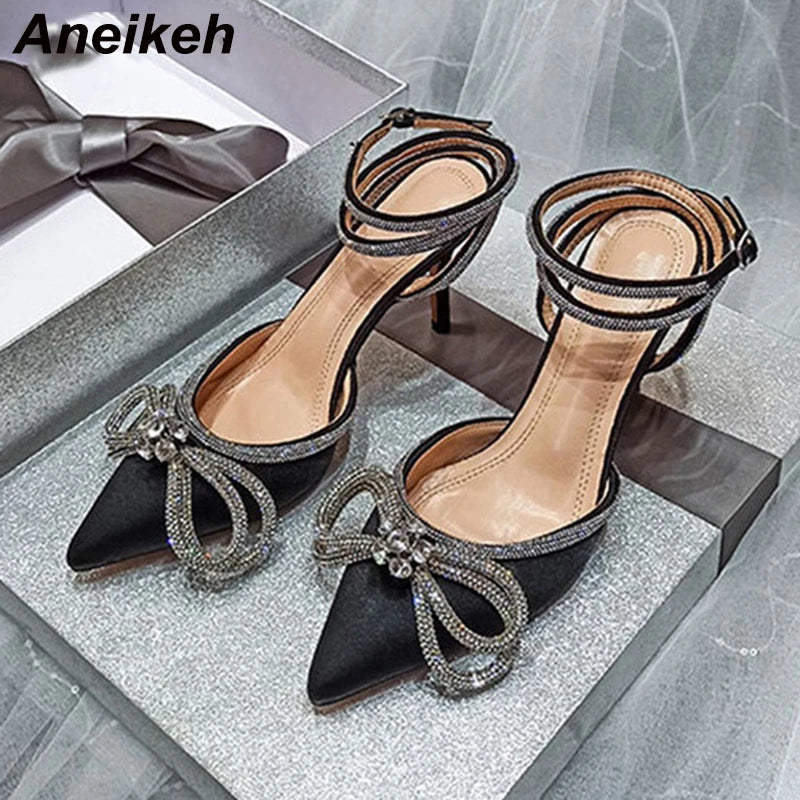 Crystal Butterfly Knot Heels